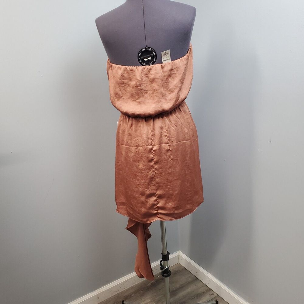 Express Rust Strapless Mini Dress - Picture 2 of 15